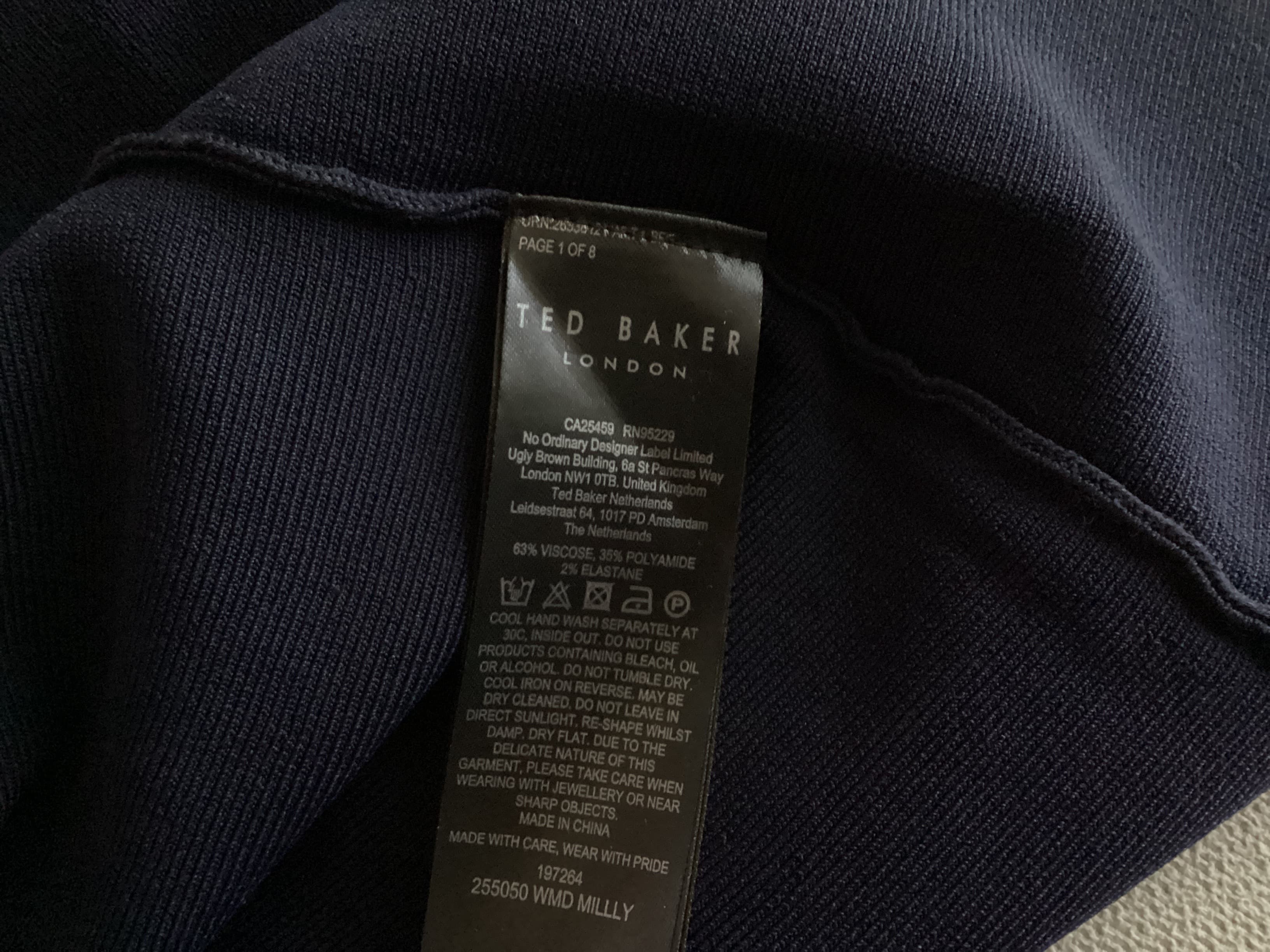 Ted Baker London , Frente. Condición: Mint.