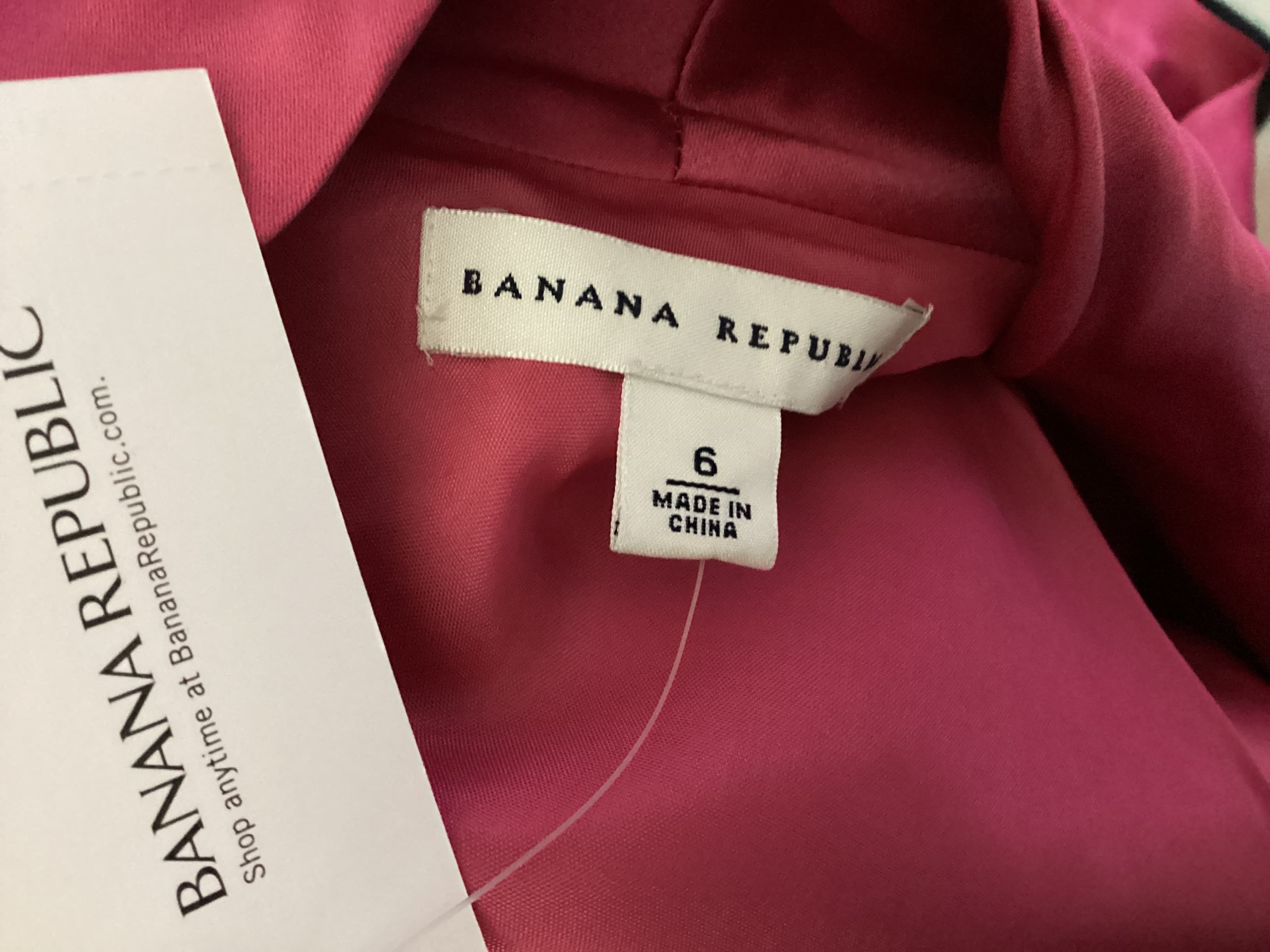 Banana Republic , Frente. Condición: Mint.