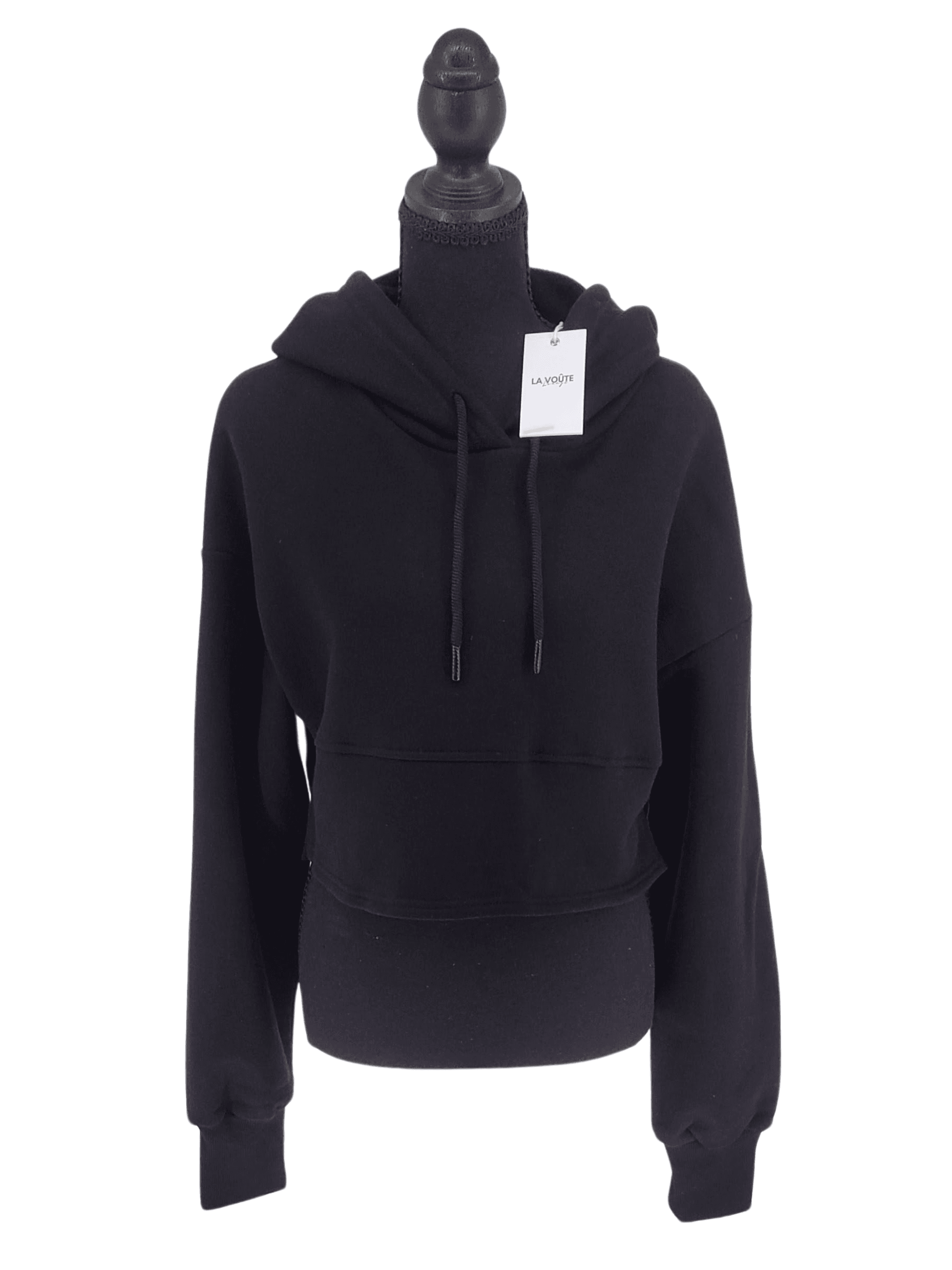 LaVoute Launge Blck Hoodie, Frente. Condición: Mint.