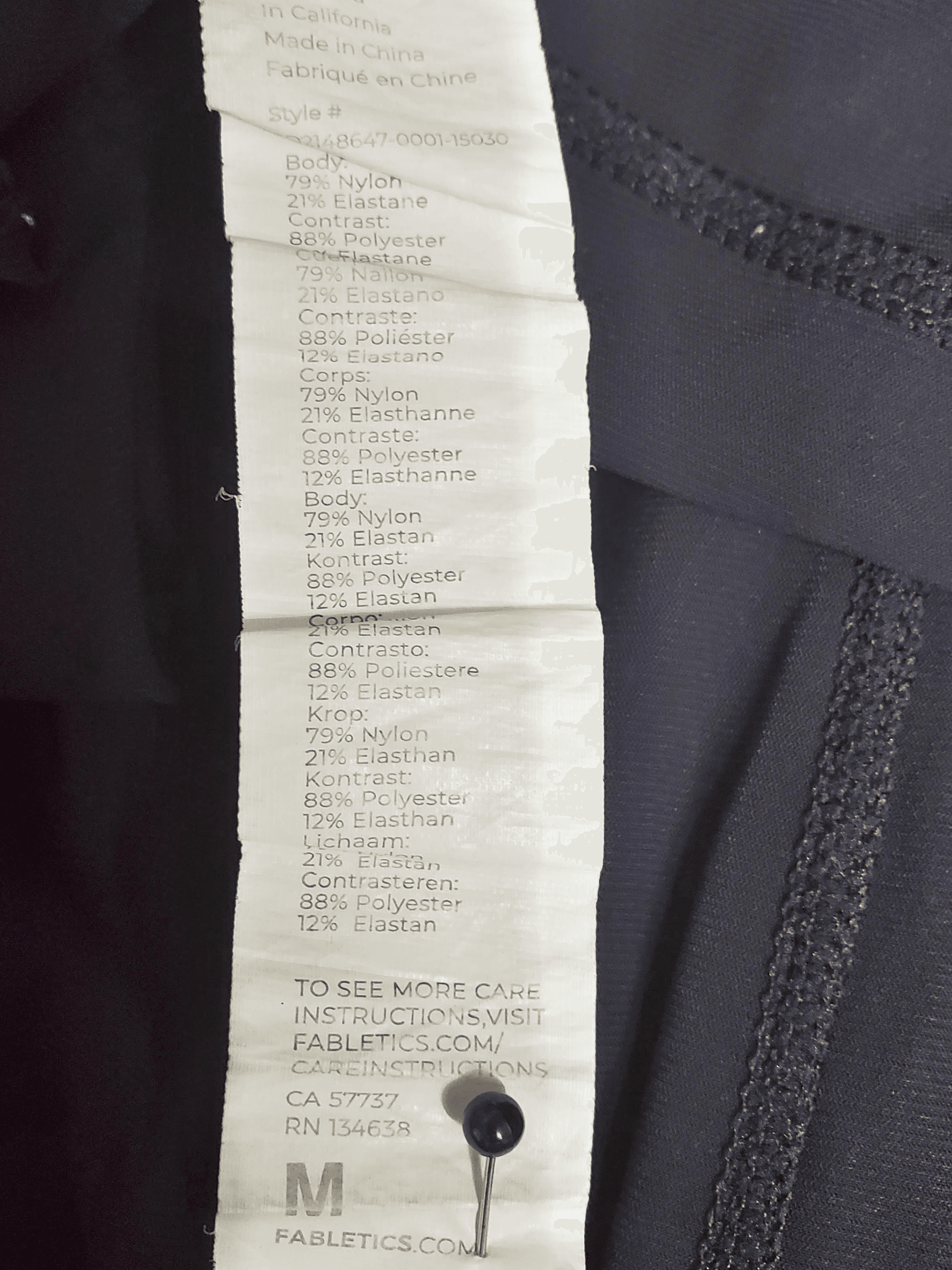Fabletics , Frente. Condición: Excellent.