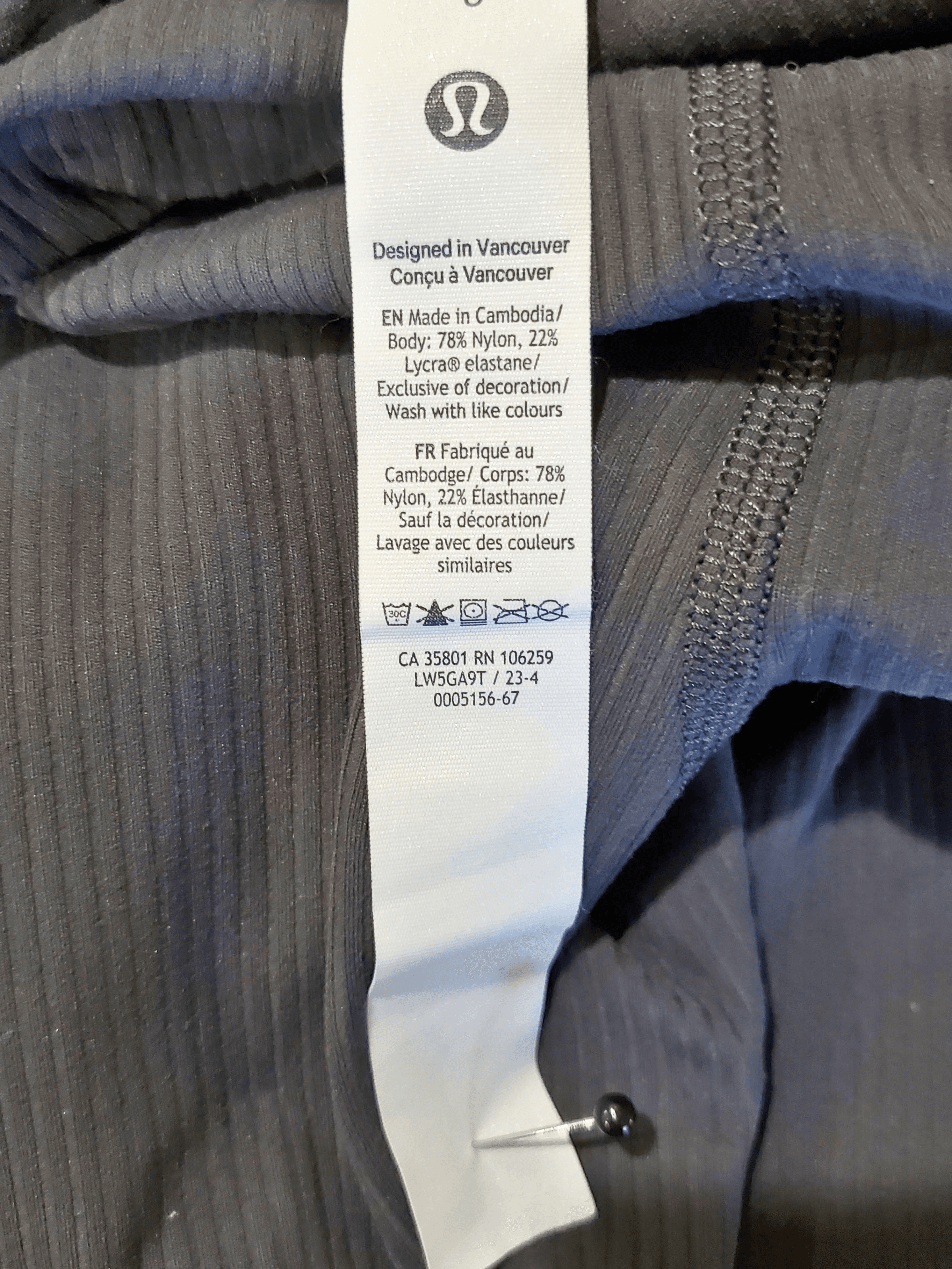 Lululemon , Frente. Condición: Excellent.