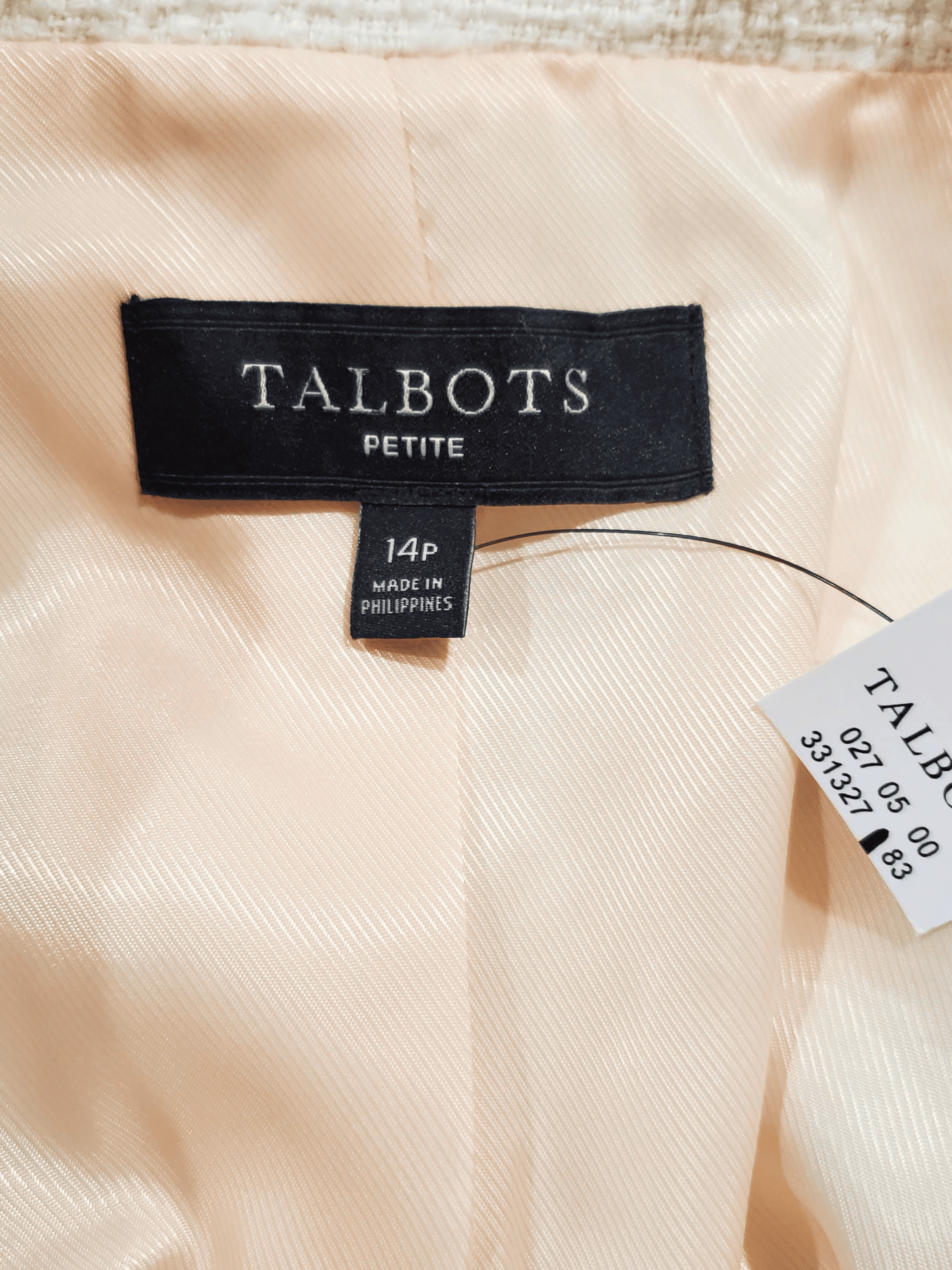 Talbots , Frente. Condición: Mint.
