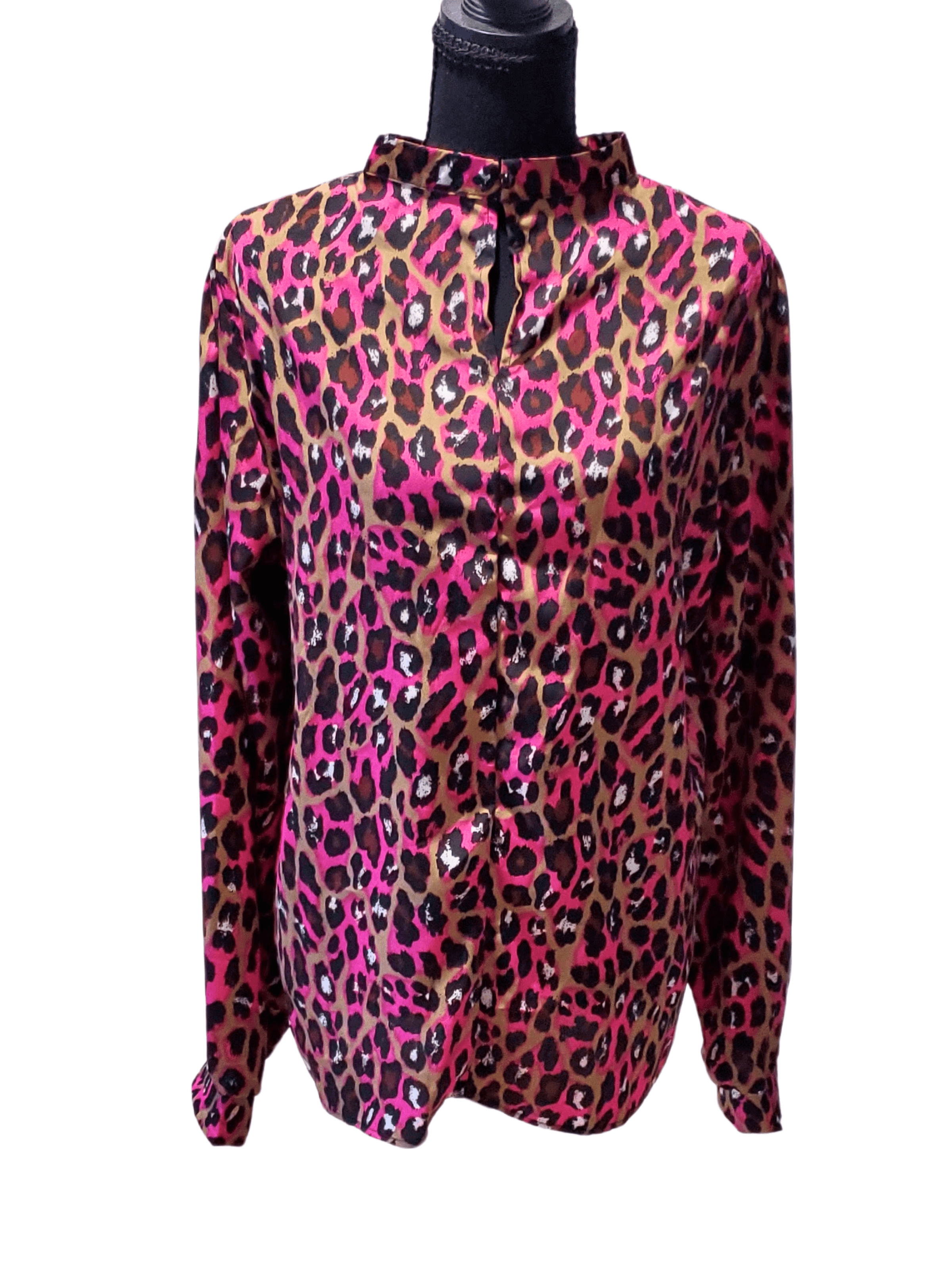 Unknown , Unknown — Cheetah leopard blouse size 2x, excellent